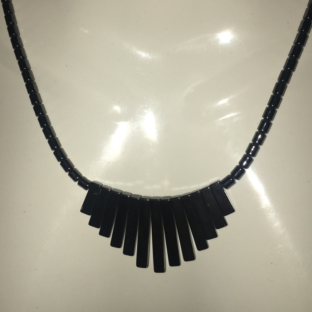 Handmade St.Lucia Hematite Necklace